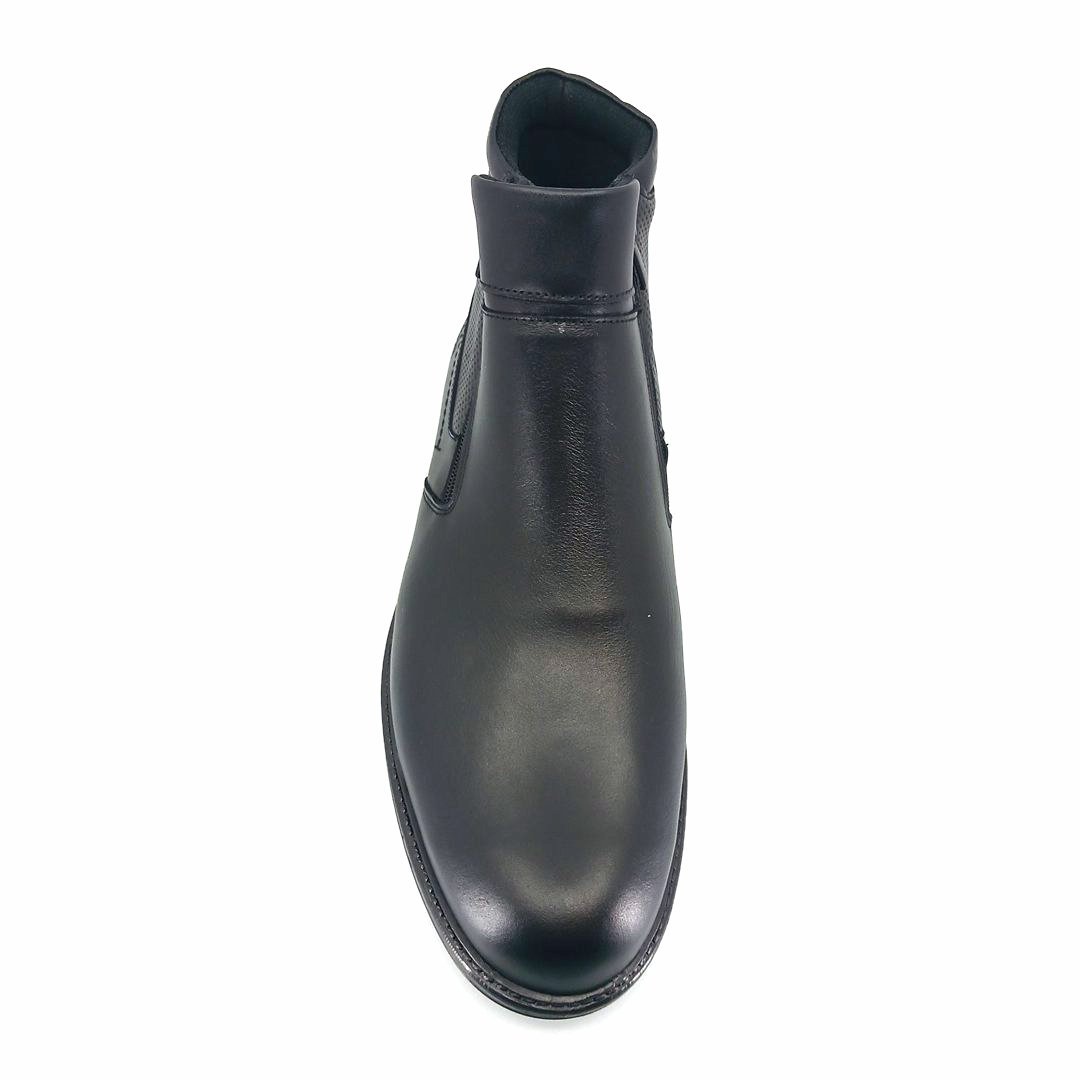 Boxer 41105 (μαύρo δέρμα) ανδρικά μποτάκια