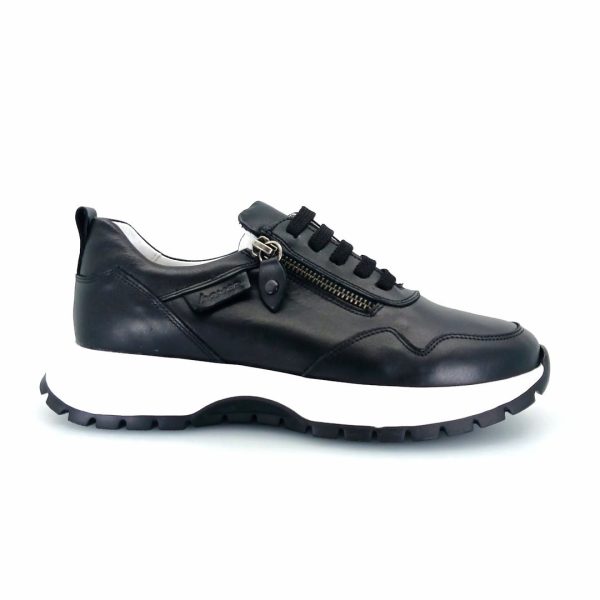 Boxer 53601 (μαύρο δέρμα) γυναικεία sneakers