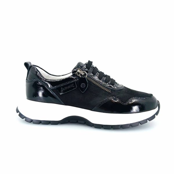Boxer 53601 (μαύρο λουστρίνι) γυναικεία sneakers