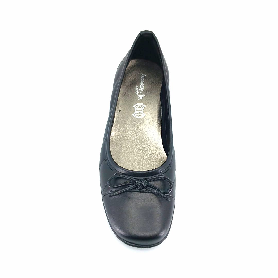 Boxer 51601 (μαύρο δέρμα) flat pumps