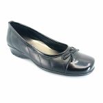 Boxer 51601 (μαύρο λουστρίνι) flat pumps