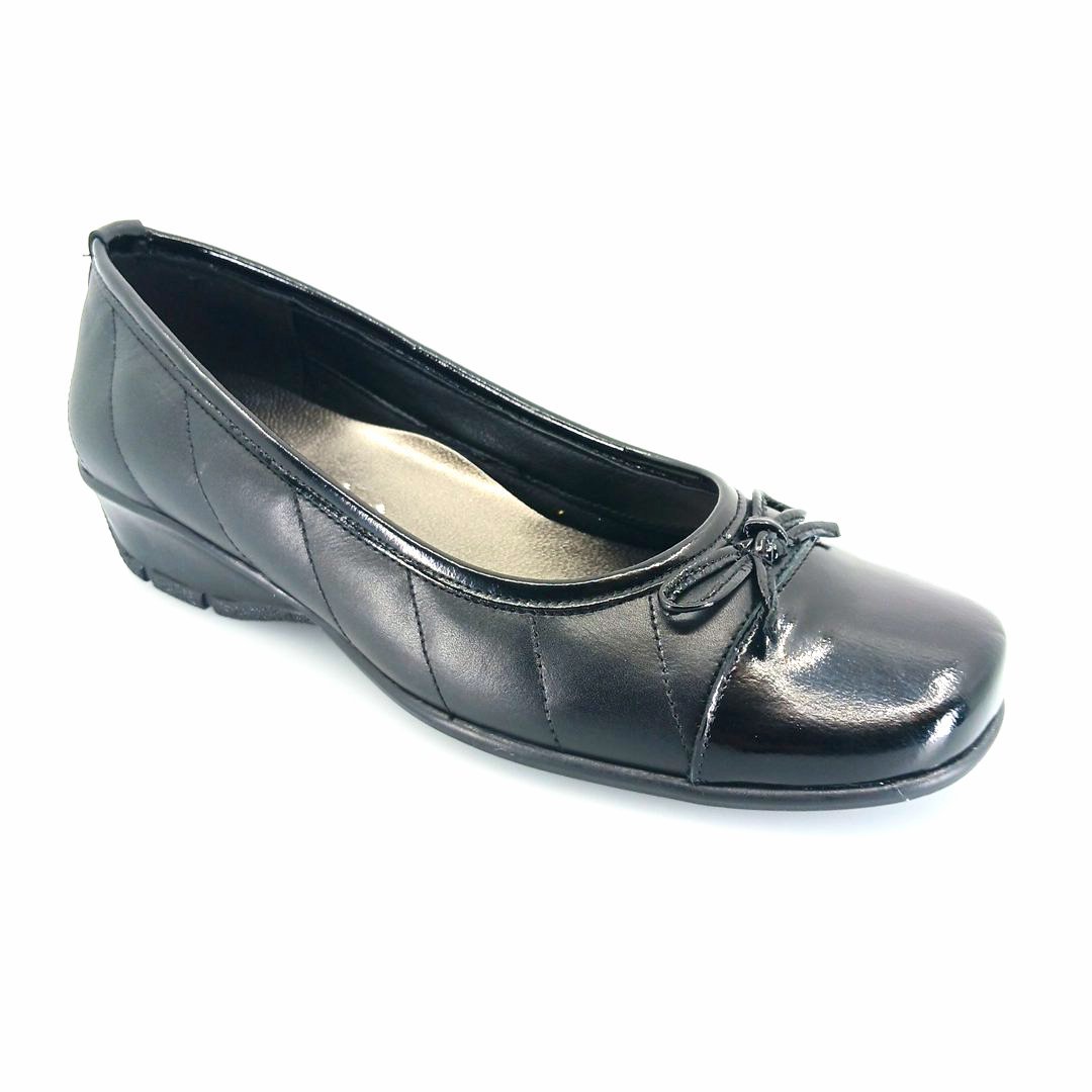 boxer-51601-patent-black-1 Boxer 51601 (μαύρο λουστρίνι) flat pumps