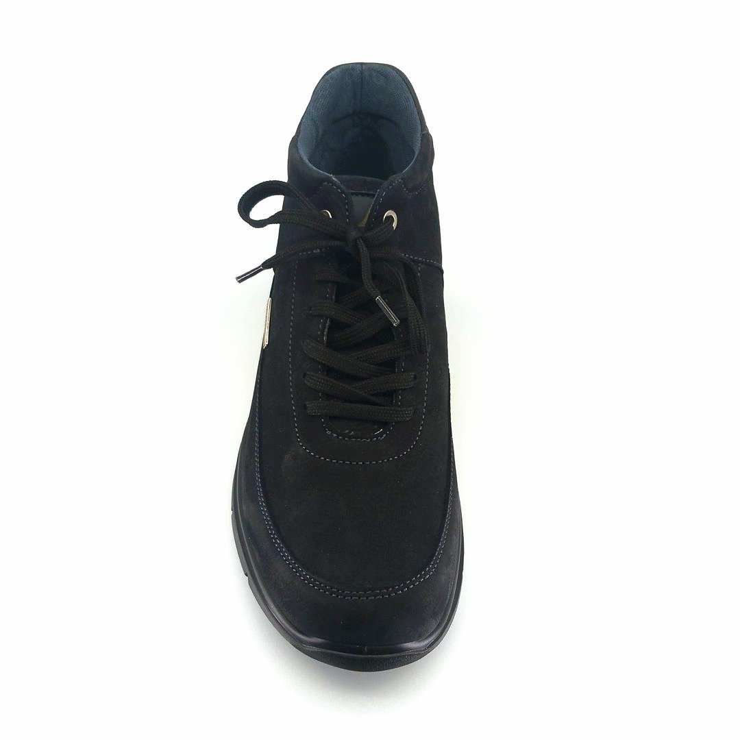 Luisetti 36105 (μαύρο nubuck) ανδρικά μποτάκια