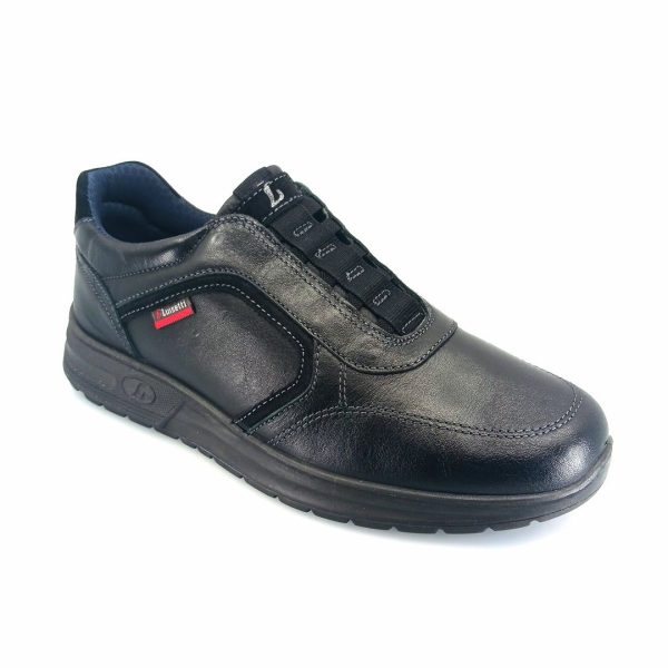 Luisetti 36218 (μαύρο δέρμα ) ανδρικά sneakers