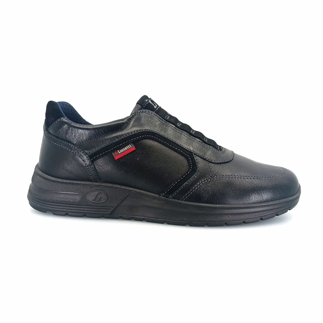 Luisetti 36218 (μαύρο δέρμα ) ανδρικά sneakers