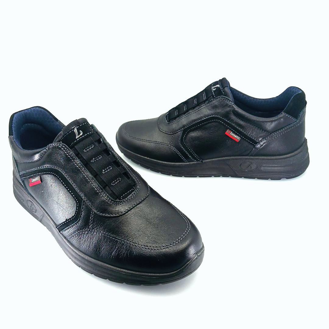 Luisetti 36218 (μαύρο δέρμα ) ανδρικά sneakers