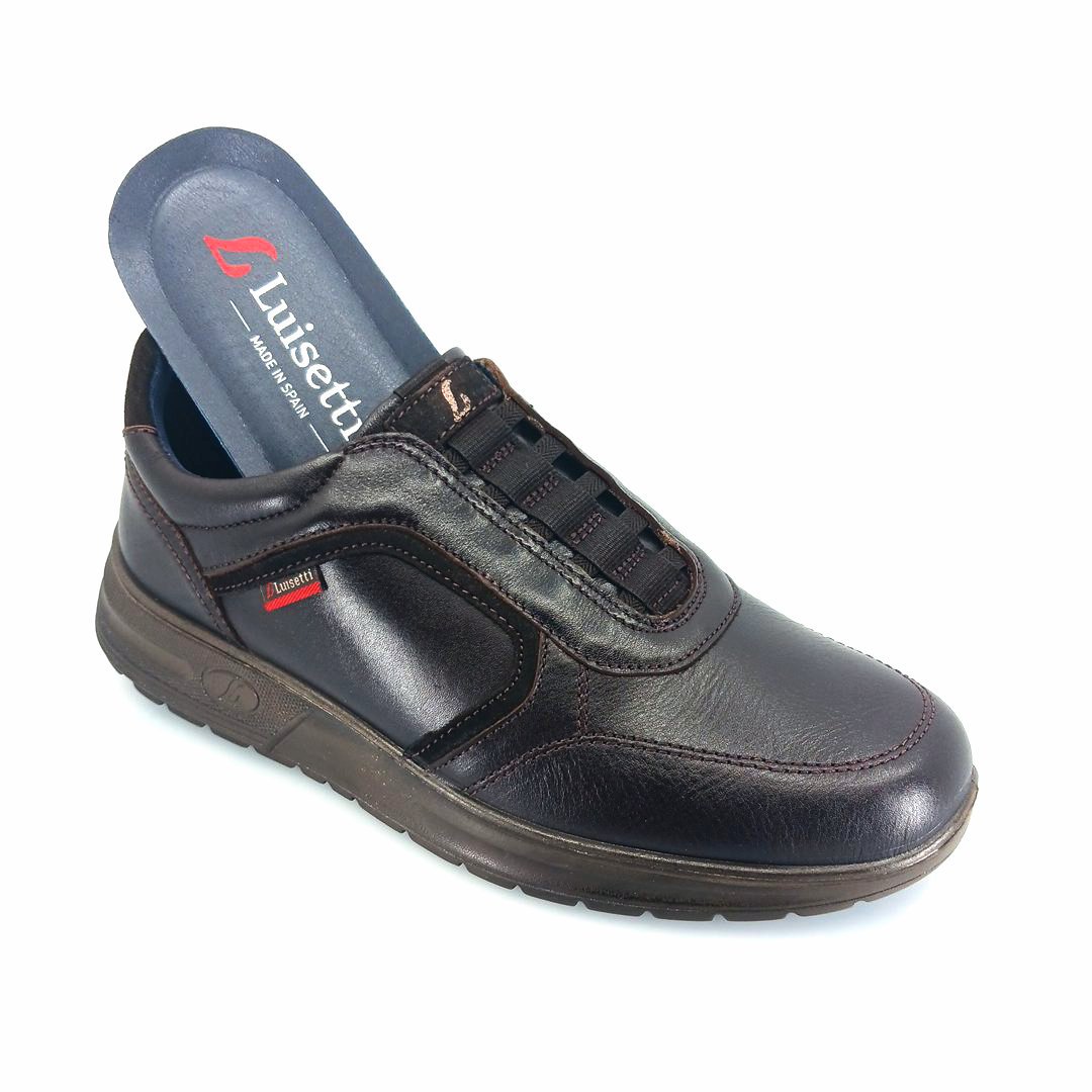 Luisetti 36218 (καφέ δέρμα ) ανδρικά sneakers