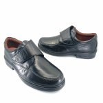 Luisetti 33653 (μαύρο δέρμα) ανδρικά velcro