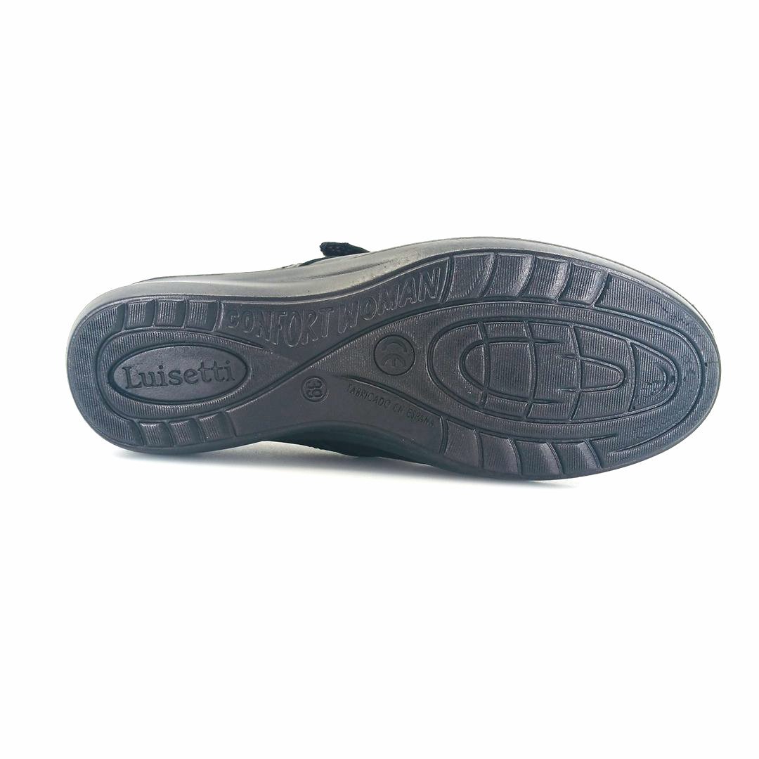 Luisetti 0306 (μαύρο δέρμα) γυναικεία velcro