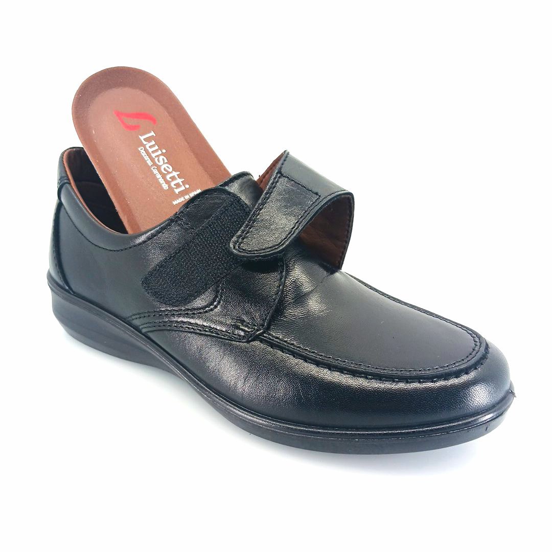 Luisetti 0306 (μαύρο δέρμα) γυναικεία velcro