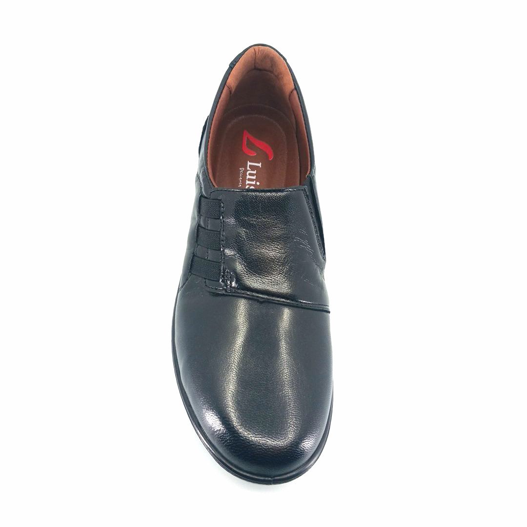 Luisetti 0308 (μαύρο δέρμα) γυναικεία slip-on