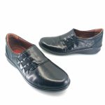 Luisetti 0308 (μαύρο δέρμα) γυναικεία slip-on