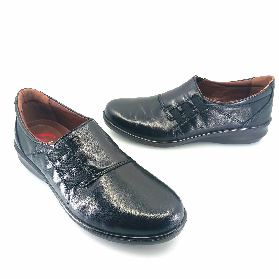 Luisetti 0308 (μαύρο δέρμα) γυναικεία slip-on