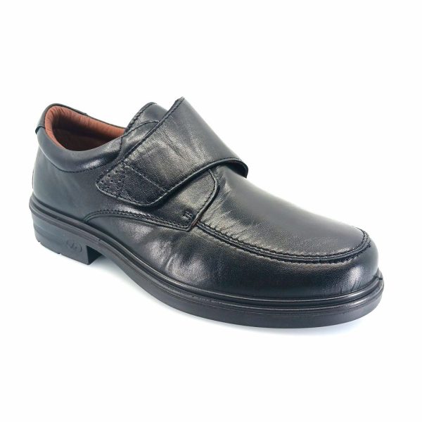 Luisetti 33653 (μαύρο δέρμα) ανδρικά velcro
