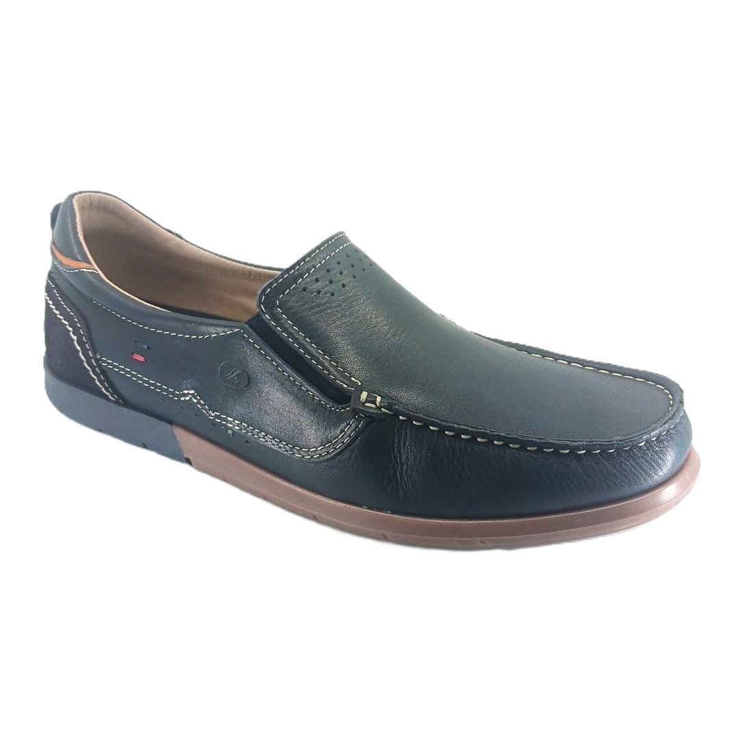 Luisetti 29305 (μπλε δέρμα) ανδρικά μοκασίνια