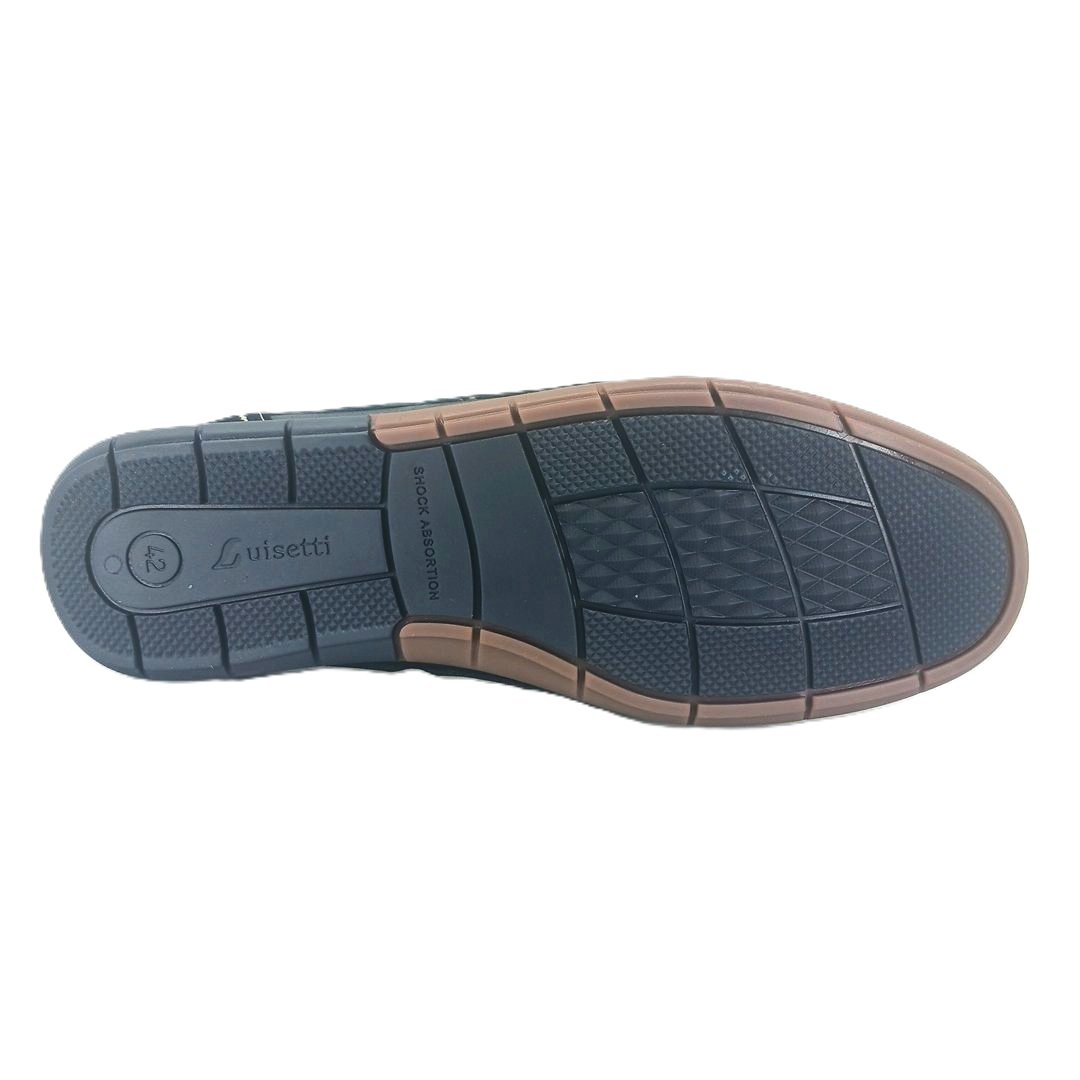 Luisetti 29305 (μπλε δέρμα) ανδρικά μοκασίνια