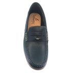 Luisetti 29301 (μπλε δέρμα) ανδρικά μοκασίνια