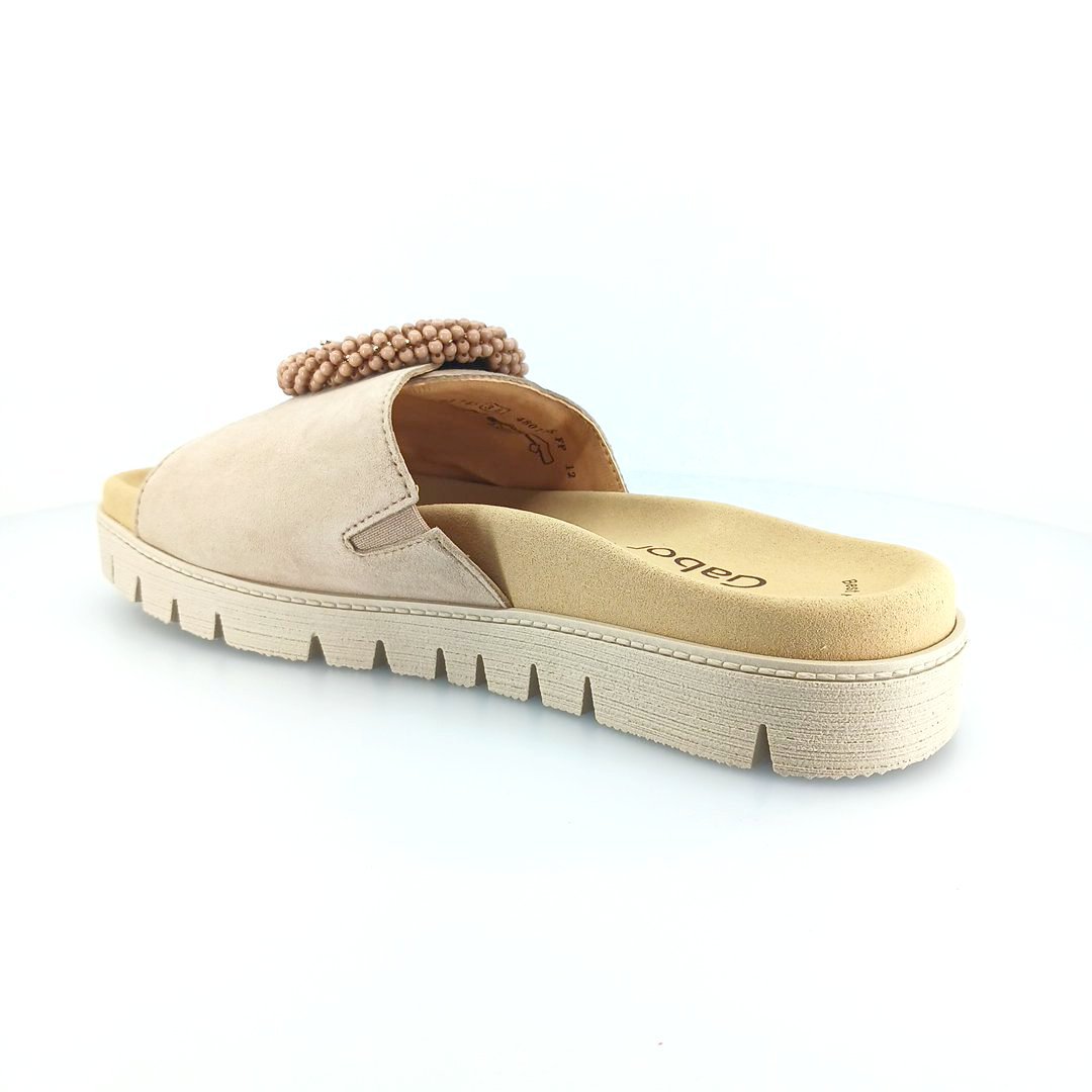 Gabor 745.14 γυναικείες παντόφλες (μπεζ - καραμέλα suede)