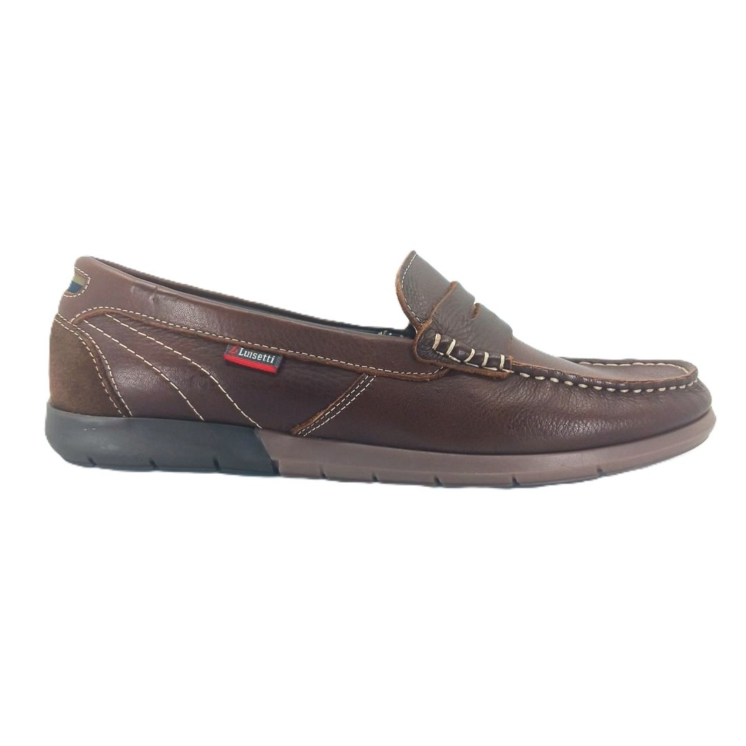 Luisetti 29301 (κονιάκ δέρμα) ανδρικά μοκασίνια