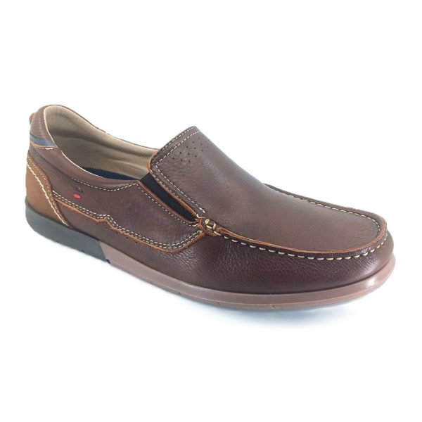 Luisetti 29305 (κονιάκ δέρμα) ανδρικά μοκασίνια