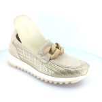 Gabor 471.64 γυναικεία horsebit sneakers (μπεζ-χρυσό)