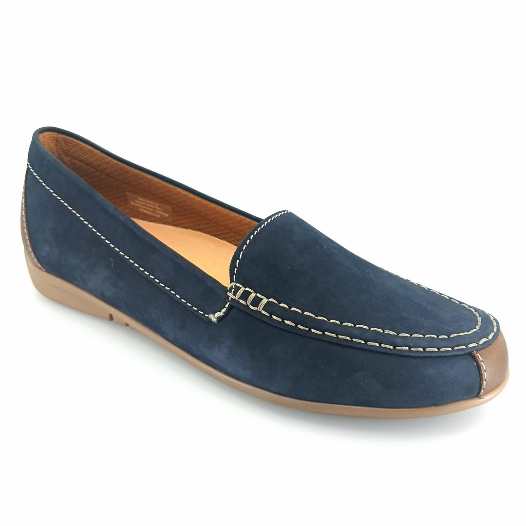 Gabor 260.16 γυναικεία μοκασίνια (μπλε δέρμα nubuck)