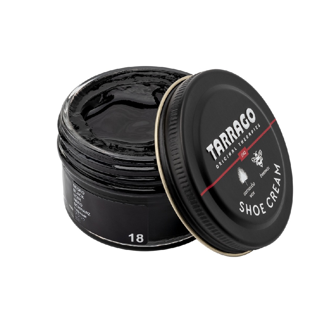 Tarrago-shoe-cream-black-18-1 Tarrago shoe cream 50 ml (μαύρο 18) - βαφή υποδημάτων