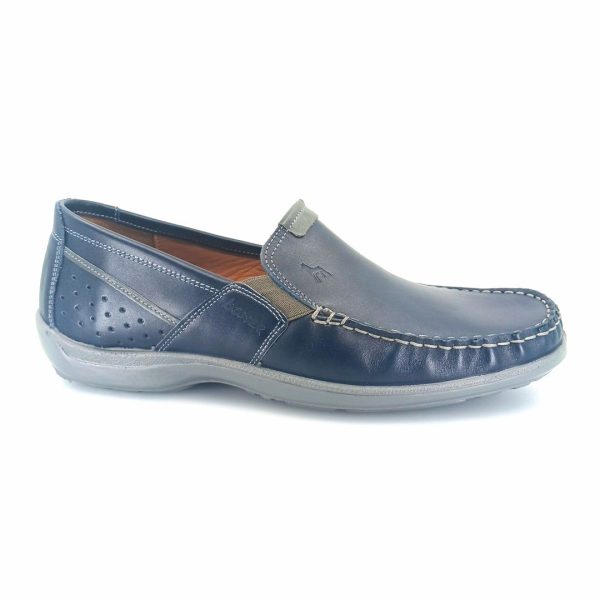 Boxer 15372 (μπλε δέρμα) ανδρικά slip-on