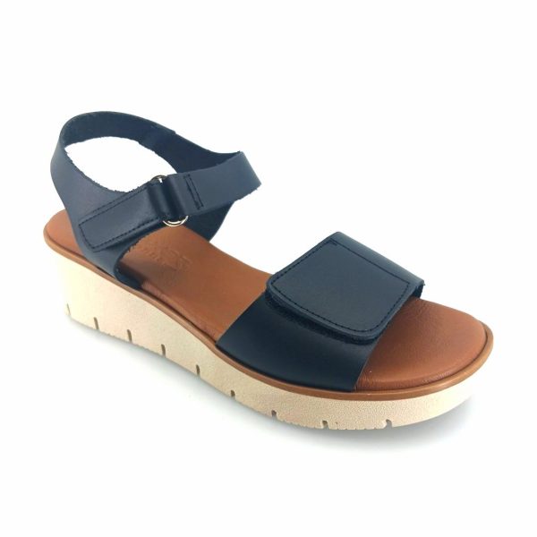 Boxer 98665 (μαύρο δέρμα) γυναικεία σανδάλια