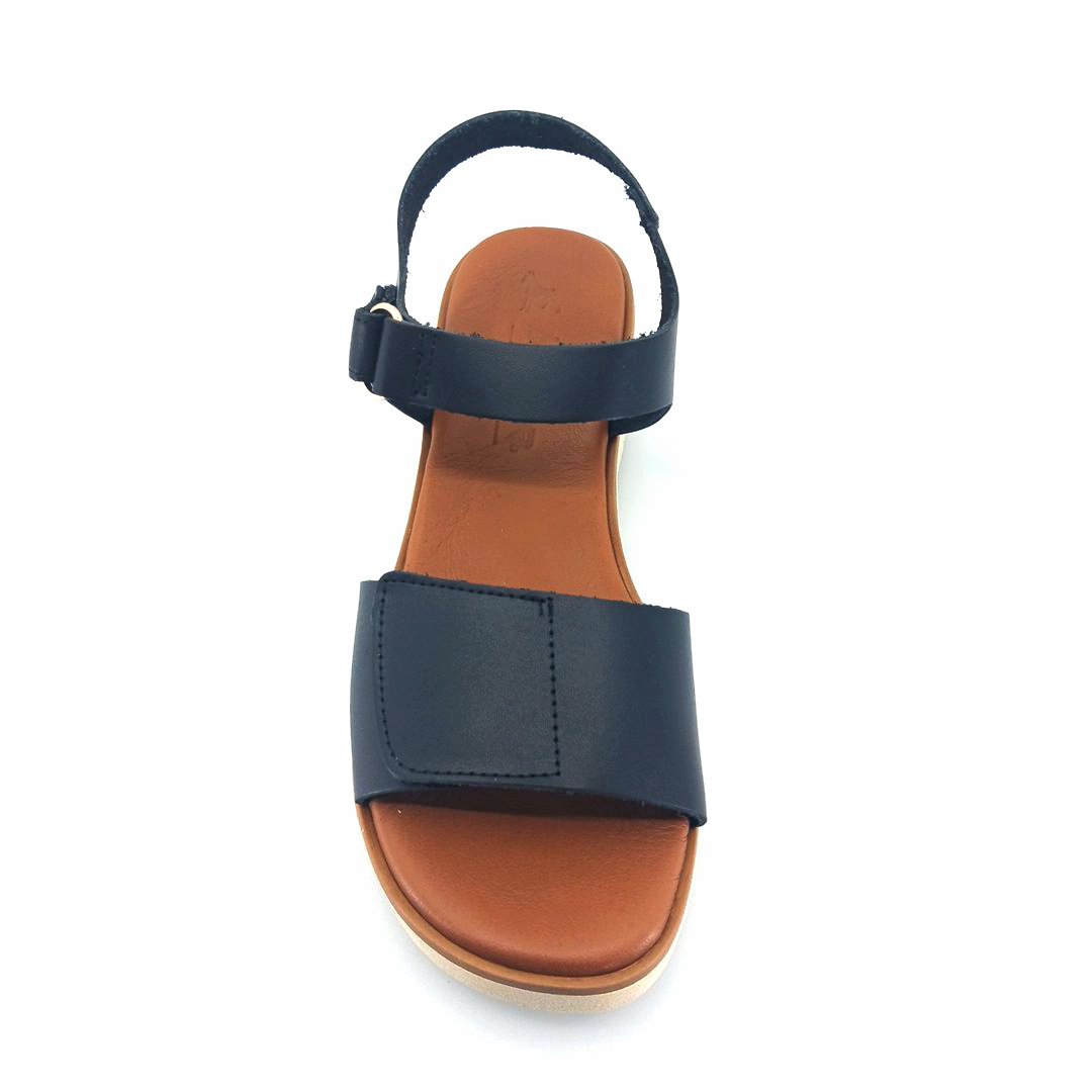 Boxer 98665 (μαύρο δέρμα) γυναικεία σανδάλια