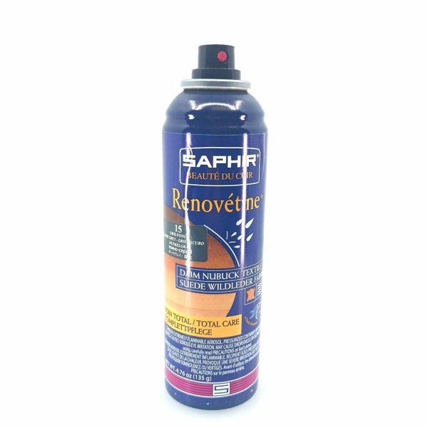 Saphir Renovétine 200 ml (σκούρο γκρι 15) - βαφή για suede & nubuk δέρματα