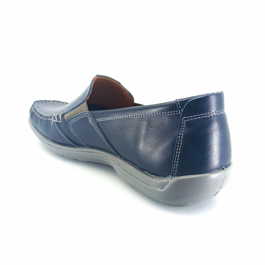 Boxer 15372 (μπλε δέρμα) ανδρικά slip-on