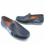 Boxer 15372 (μπλε δέρμα) ανδρικά slip-on