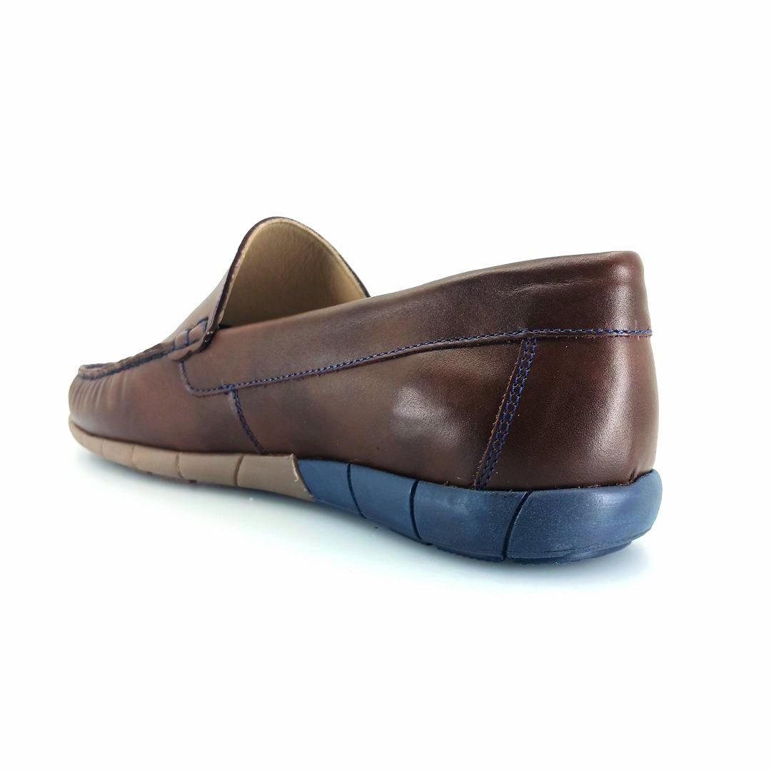 Boxer 21364 (καφέ δέρμα) ανδρικά μοκασίνια