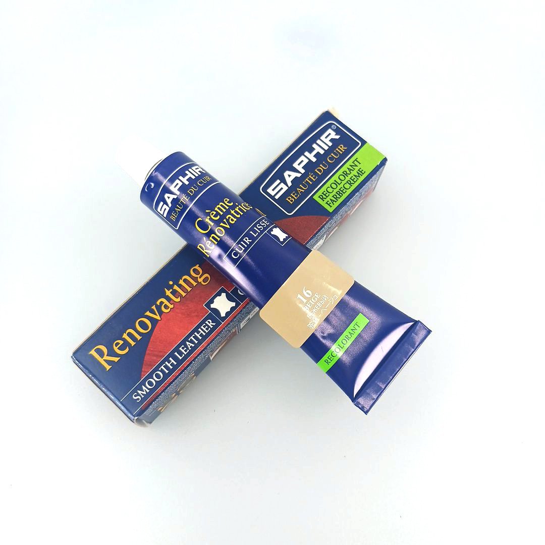 saphir-renovating-cream-beige-16-1 Saphir Crème Rénovatrice 25 ml (beige 16), κρέμα επαναχρωματισμού & αναδόμησης δερμάτινων ειδών