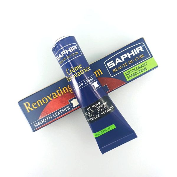 Saphir Crème Rénovatrice 25 ml (μαύρο 01), κρέμα επαναχρωματισμού & αναδόμησης δερμάτινων ειδών
