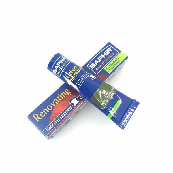 Saphir Crème Rénovatrice 25 ml (khaki 28), κρέμα επαναχρωματισμού & αναδόμησης δερμάτινων ειδών