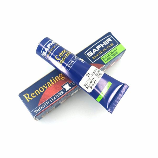 Saphir Crème Rénovatrice 25 ml (white 21), κρέμα επαναχρωματισμού & αναδόμησης δερμάτινων ειδών
