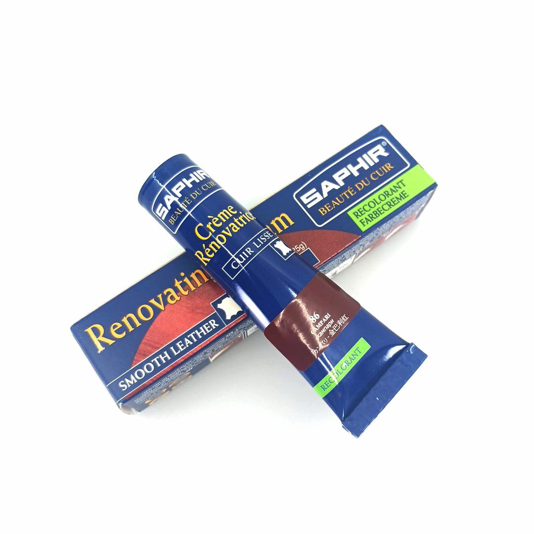 saphir-renovating-cream-campari-86-1 Saphir Crème Rénovatrice 25 ml (campari 86), κρέμα επαναχρωματισμού & αναδόμησης δερμάτινων ειδών