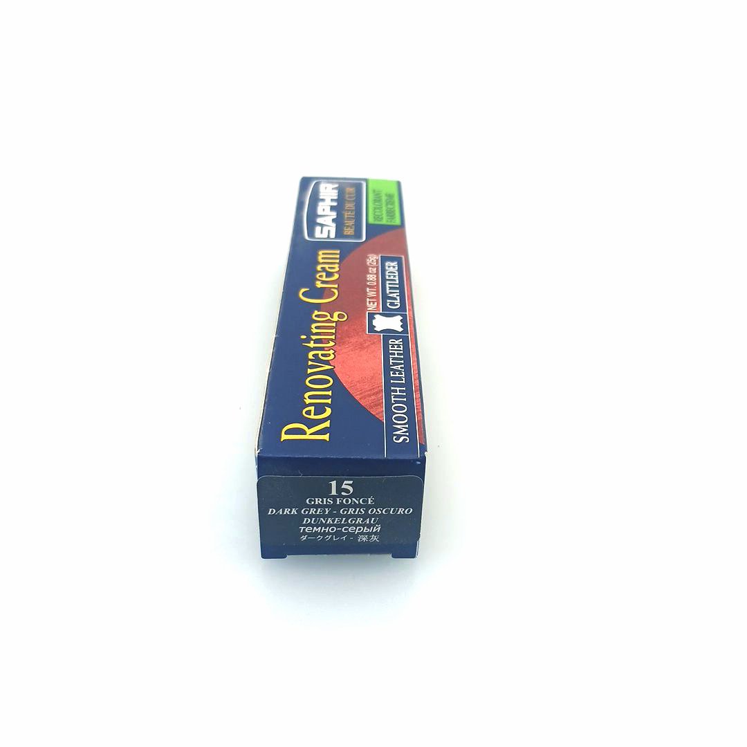 Saphir Crème Rénovatrice 25 ml (dark grey 15), κρέμα επαναχρωματισμού & αναδόμησης δερμάτινων ειδών
