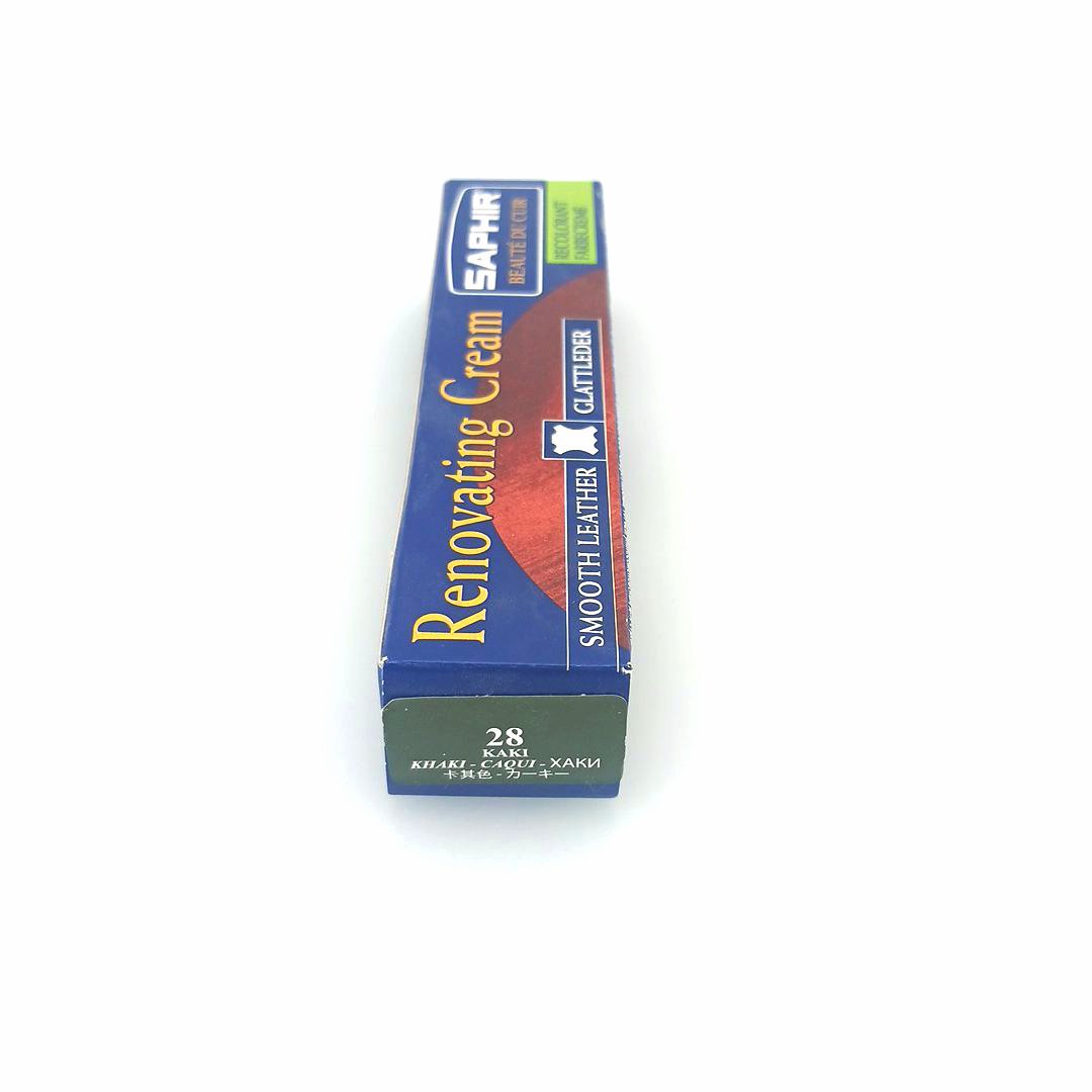 Saphir Crème Rénovatrice 25 ml (khaki 28), κρέμα επαναχρωματισμού & αναδόμησης δερμάτινων ειδών