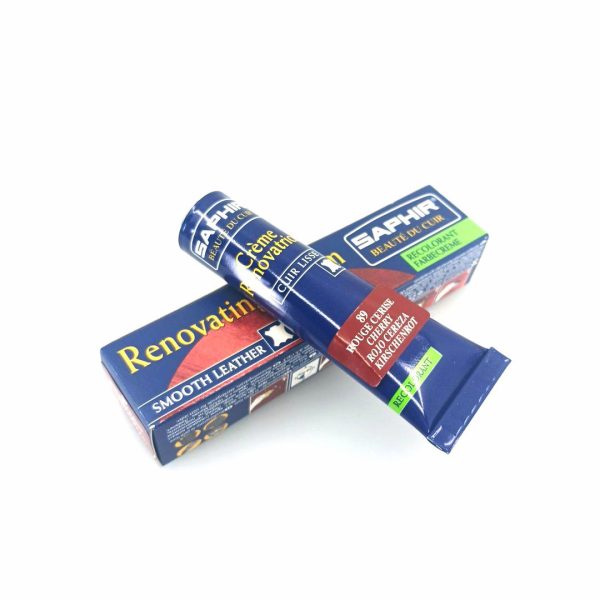 Saphir Crème Rénovatrice 25 ml (color: 89 cherry red), κρέμα επαναχρωματισμού & αναδόμησης δερμάτινων ειδών