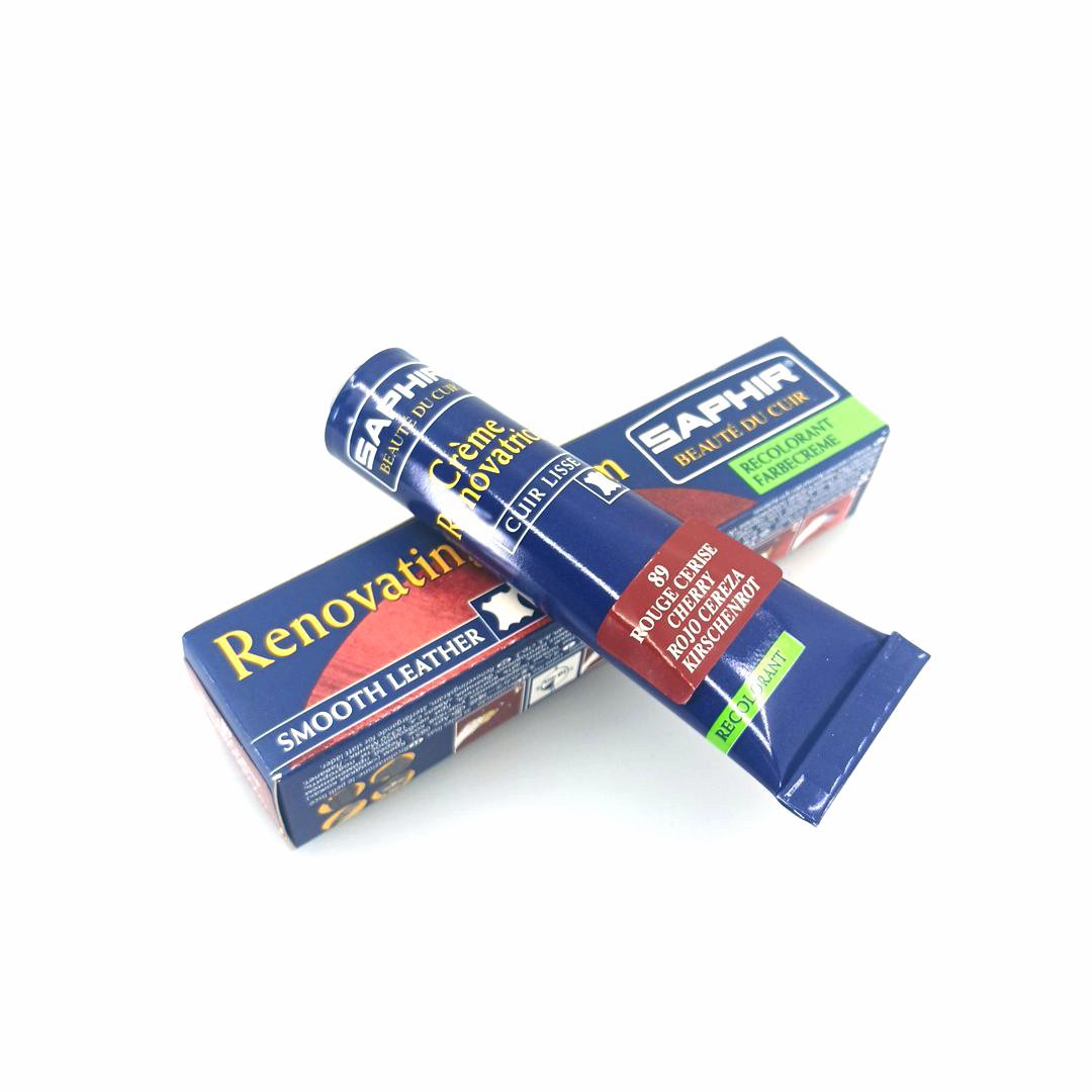saphir-renovating-cherry-red-89-02 Saphir Crème Rénovatrice 25 ml (color: 89 cherry red), κρέμα επαναχρωματισμού & αναδόμησης δερμάτινων ειδών