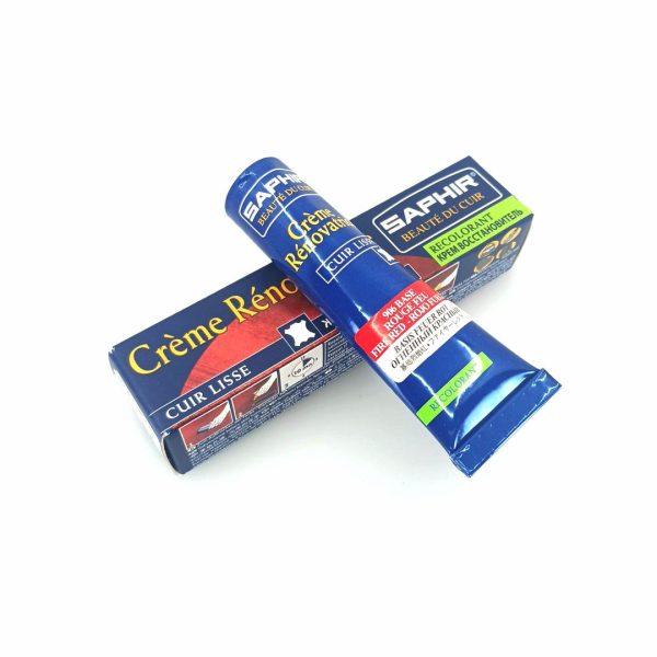 Saphir Crème Rénovatrice 25 ml (color: 906 fire red base), κρέμα επαναχρωματισμού & αναδόμησης δερμάτινων ειδών