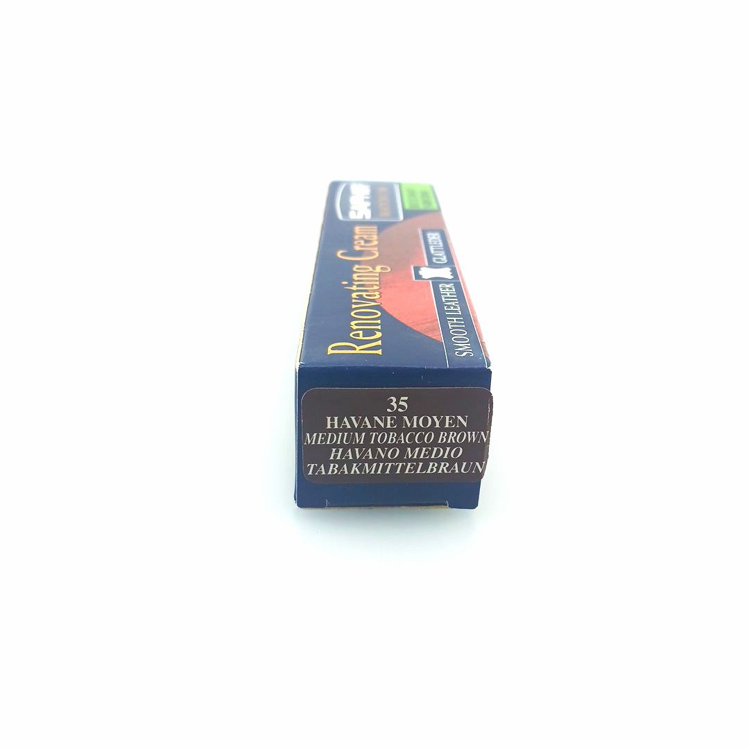 Saphir Crème Rénovatrice 25 ml (color: 35 medium tobacco brown), κρέμα επαναχρωματισμού & αναδόμησης δερμάτινων ειδών