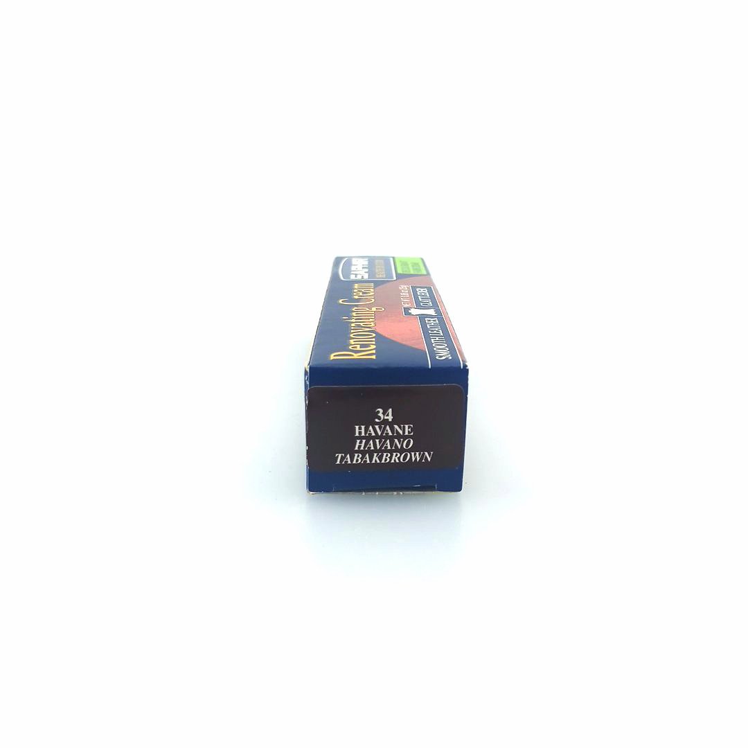 Saphir Crème Rénovatrice 25 ml (color: 34 tobacco brown), κρέμα επαναχρωματισμού & αναδόμησης δερμάτινων ειδών