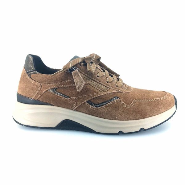 Gabor rolling soft 76.896.45 γυναικεία sneakers (καφέ φουντουκί)