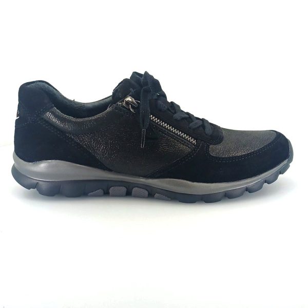 76.968.37 γυναικεία sneakers (μαύρο δέρμα chevreau)