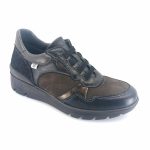Laura Azana 26204 (combi μαύρο δέρμα) γυναικεία sneakers