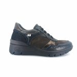 Laura Azana 26204 (combi μαύρο δέρμα) γυναικεία sneakers